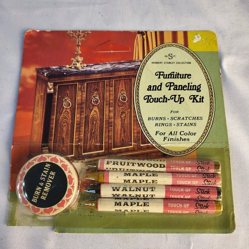 Vintage Herbert Stanley Collection Furniture And Paneling Touch Up Kit + Extras